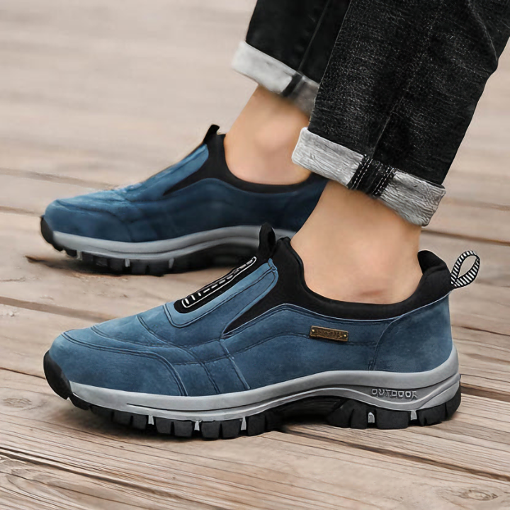 Sneakers Uomo in Mesh Traspirante - Blu/Nero