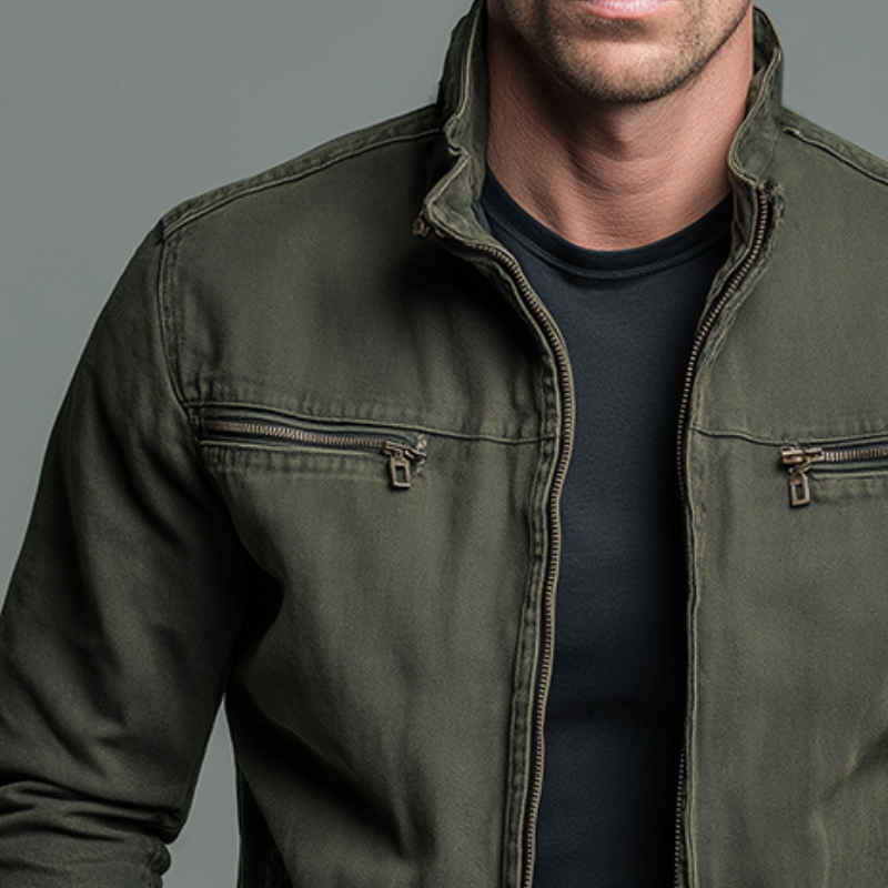Marion | Giacca Vintage in Cotone con Zip