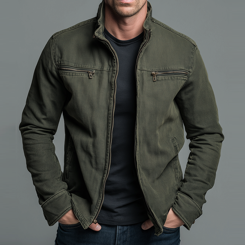 Marion | Giacca Vintage in Cotone con Zip