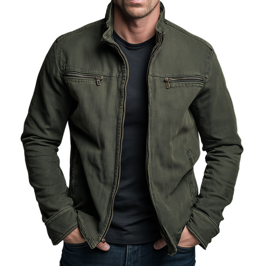 Marion | Giacca Vintage in Cotone con Zip