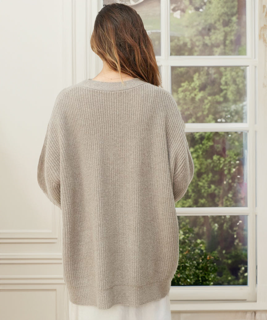 Johanna | Cardigan Oversize da Donna con Bottoni
