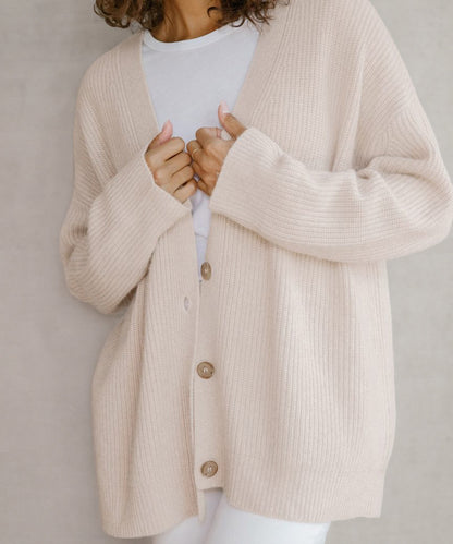 Johanna | Cardigan Oversize da Donna con Bottoni
