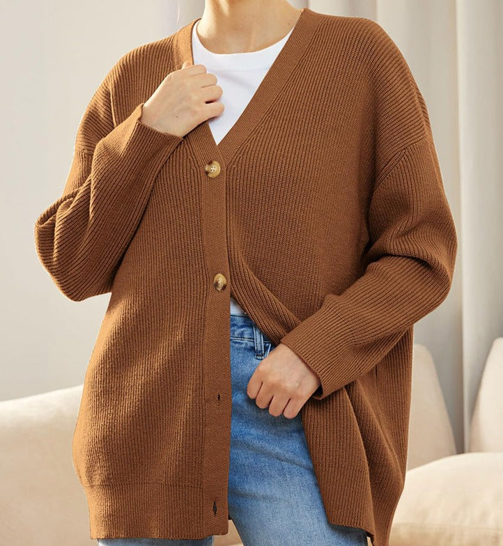 Johanna | Cardigan Oversize da Donna con Bottoni