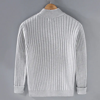 Marco - Cardigan con zip in cotone per uomo