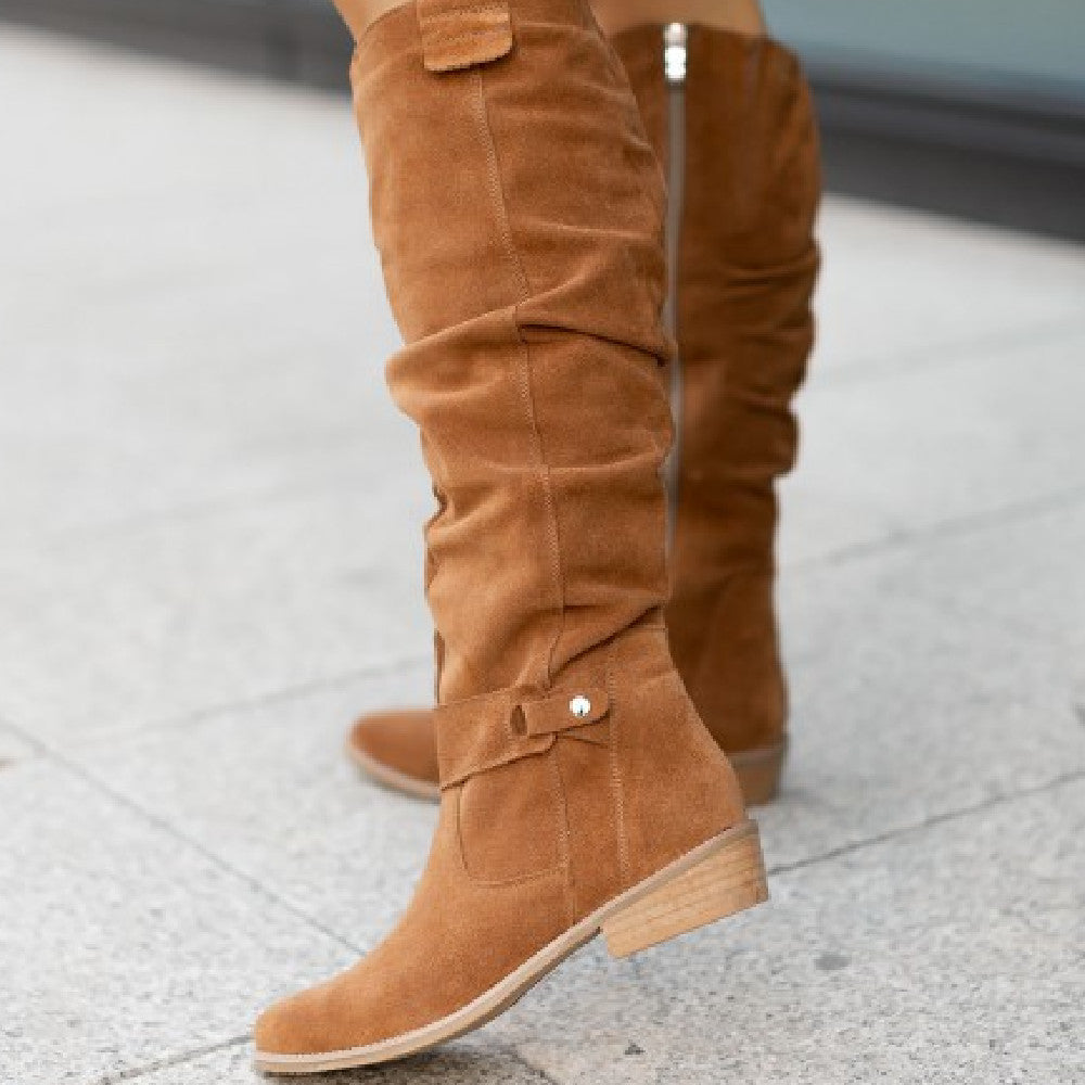 Stivali Alti in Camoscio Premium Donna