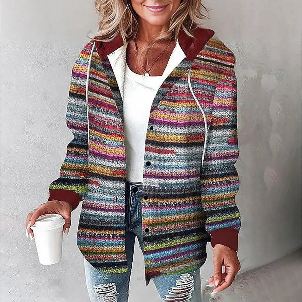 Annika | Giacca Cappotto a Carreaux Invernale da Donna