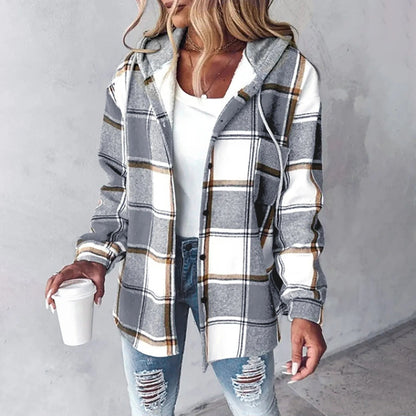 Annika | Giacca Cappotto a Carreaux Invernale da Donna